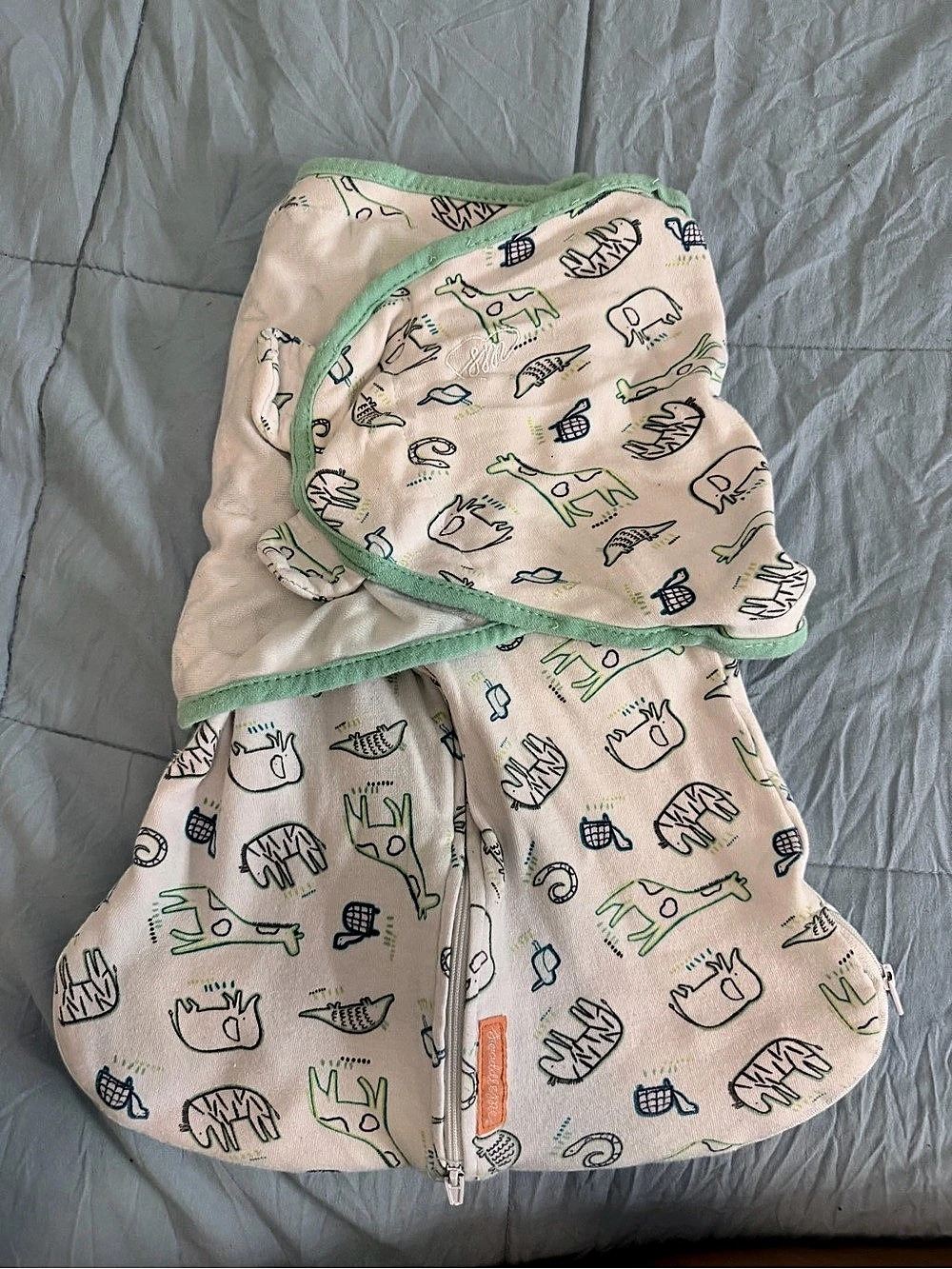 aden + anais Baby Medium Cotton Animal Print Footie